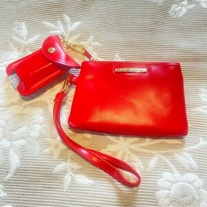 Rampage Vibrant Red Wristlet and Keychain Set/Hand Sanitizer